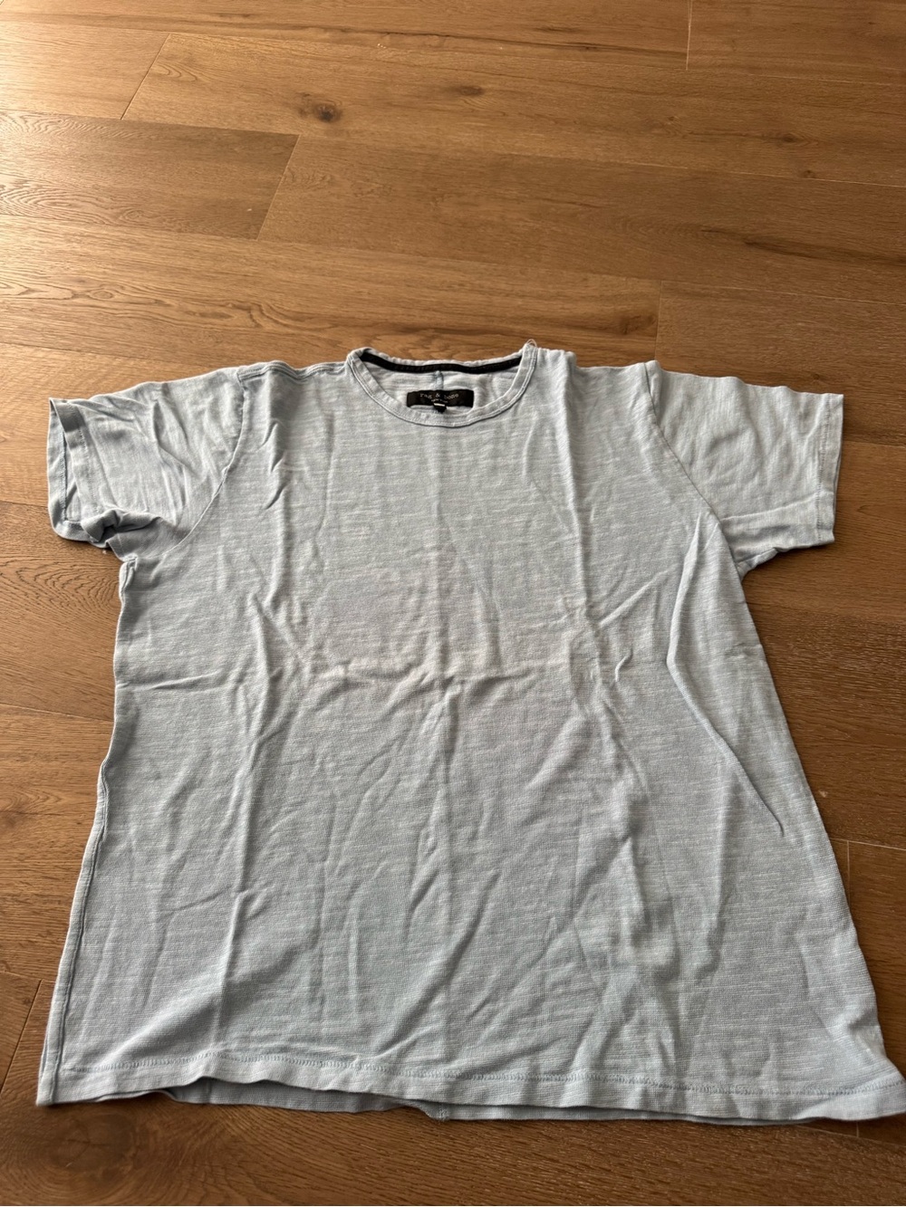 rag & bone Light Gray Short Sleeve Crew Tee